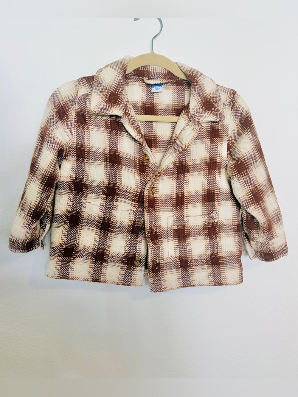 NWOT Thick, Soft, 100% Cotton Button-down for Toddlers 18-24m Old Navy